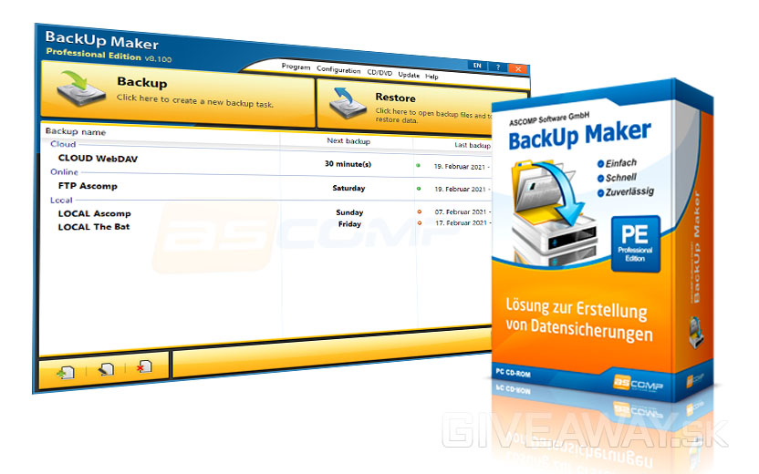 Ascomp BackUp Maker Pro