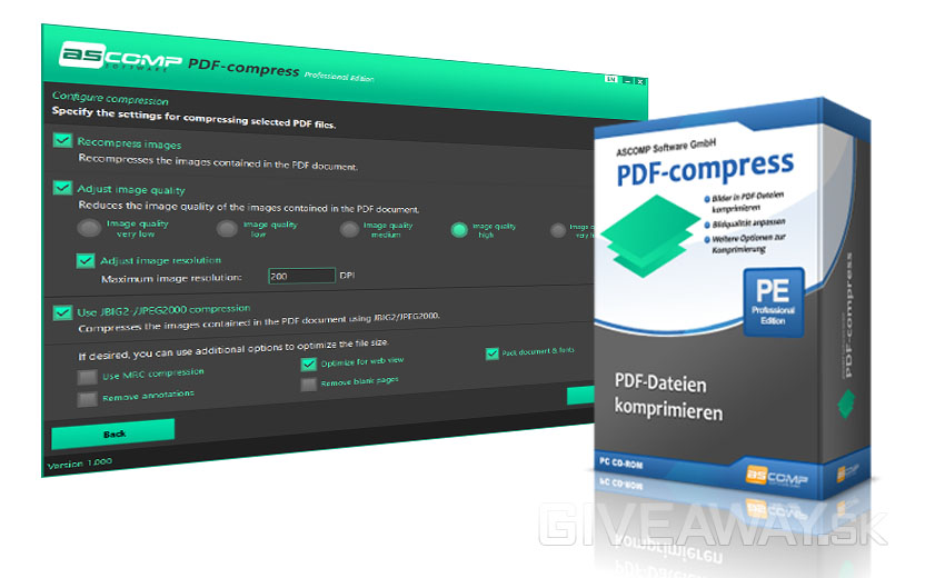 Ascomp PDF Compress Pro
