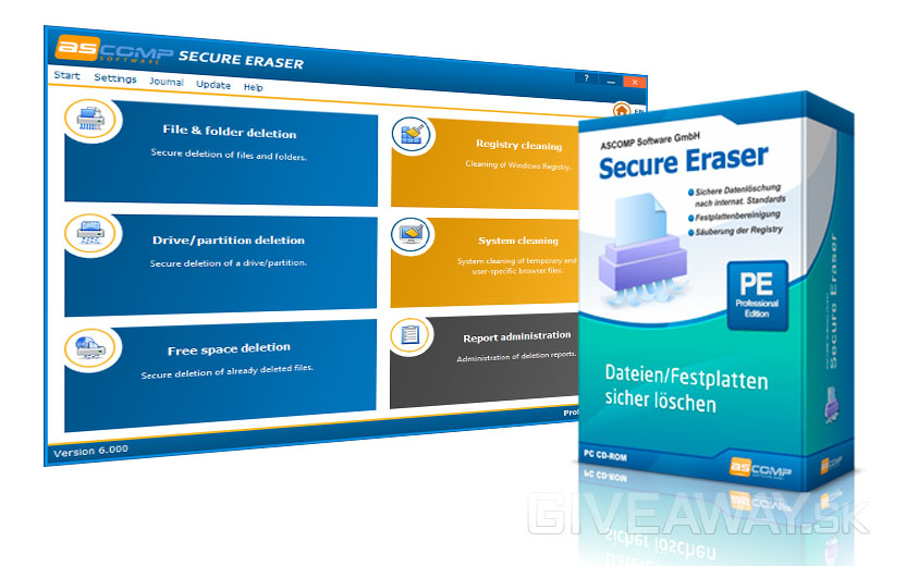 Ascomp Secure Eraser Pro